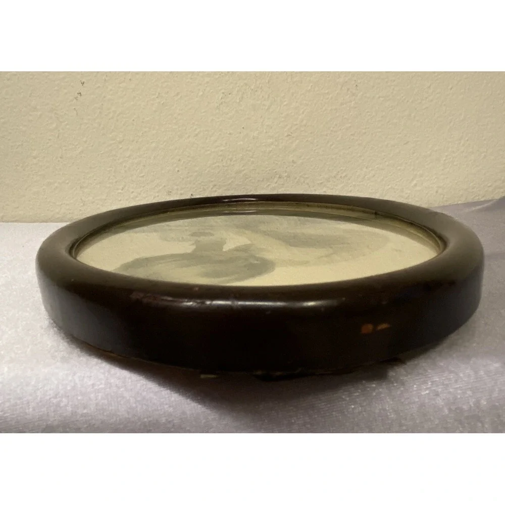 VNTG & Collectable Oval Wood Frame Wall Decor Art 1912 Cream of Wheat for Sail
